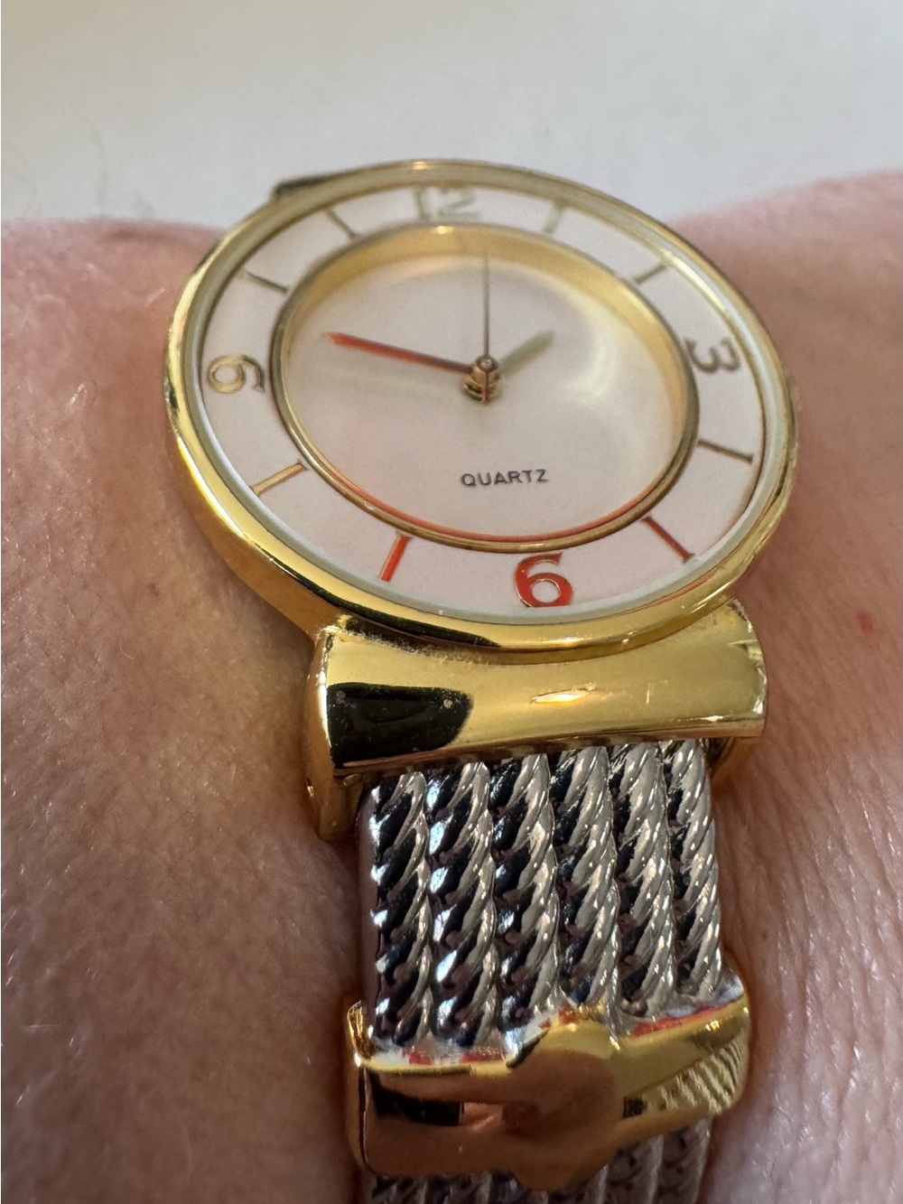 Avon Gold and Silver Two-Tone Women's Bracelet Watch